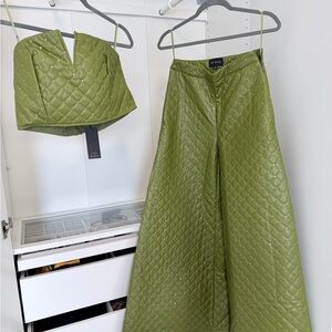 Green Quilted Pantsuit